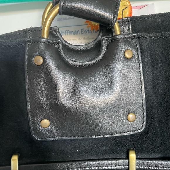 Moda International Black Suede Large Bag - Picture 7 of 11